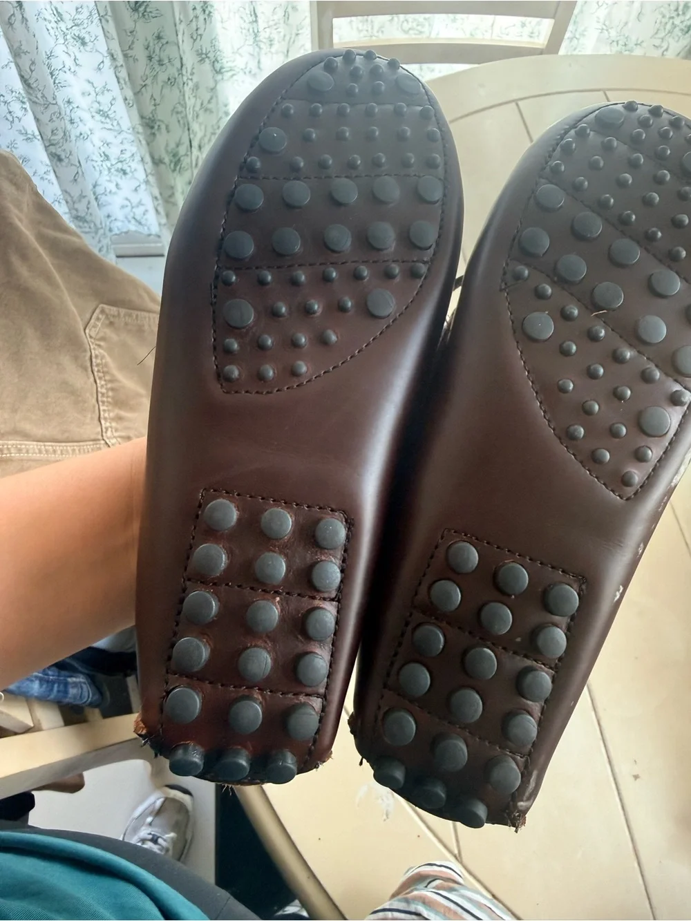 Minnetonka Dark Brown Leather Moccasin Slip-Ons